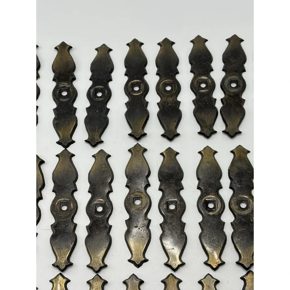 Dark Aged Bronze Black Metal Hardware 27 Cabinet Backplates Ornate Antique Style